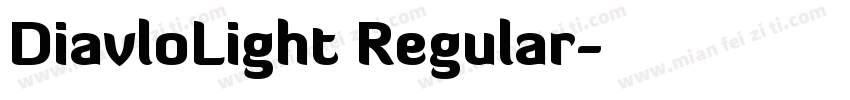 DiavloLight Regular字体转换